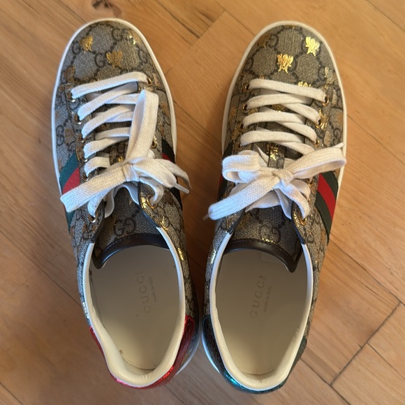 Rare GUCCI Ace golden bee sneakers with box and duster bag! - Picture 3 of 6